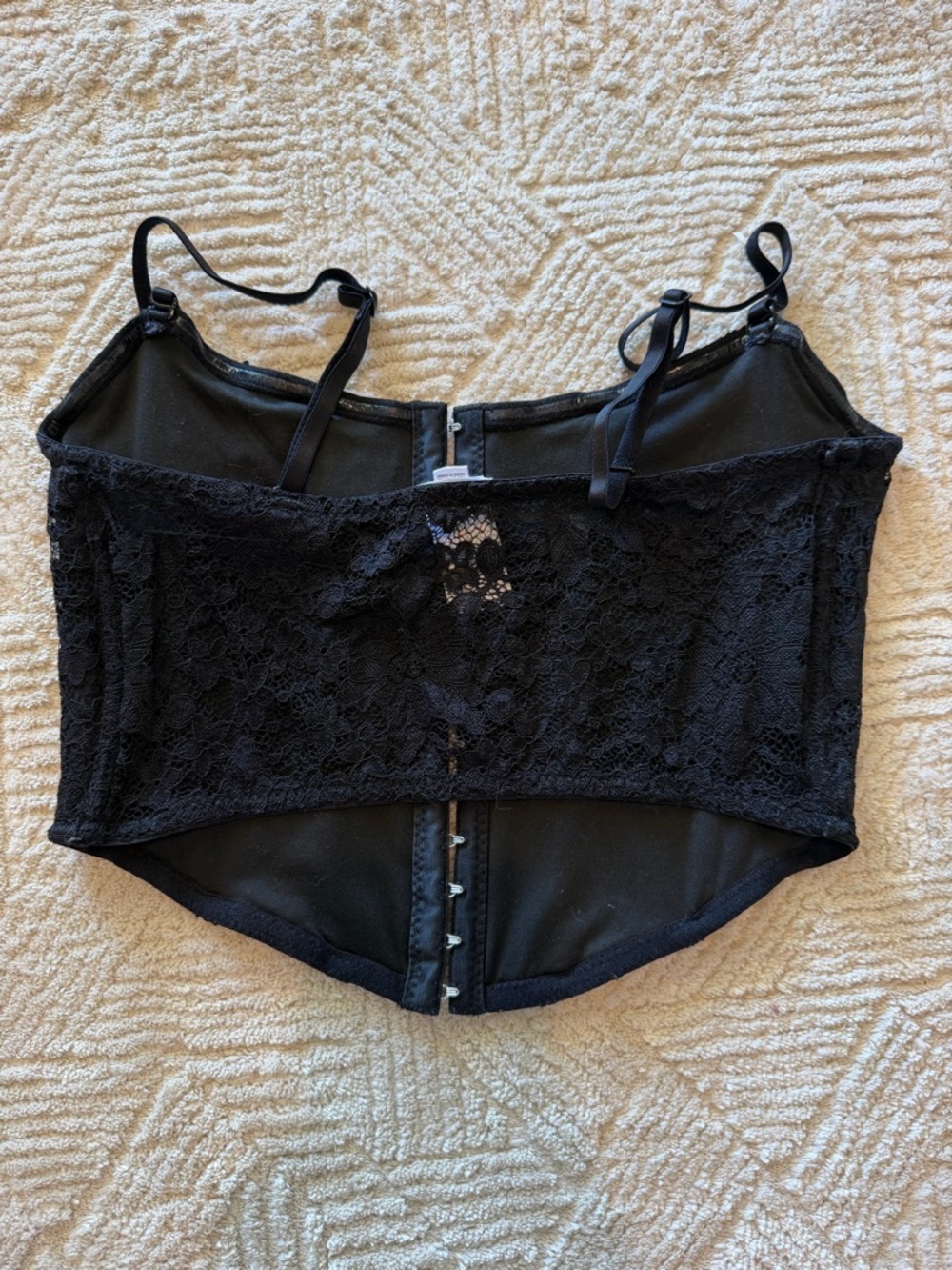 Garage Black Lace Corset-Style Camisole Size Small - Picture 4 of 4